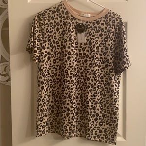 Large leap orde print tee